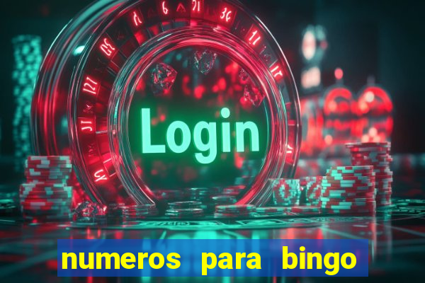 numeros para bingo de 1 a 90